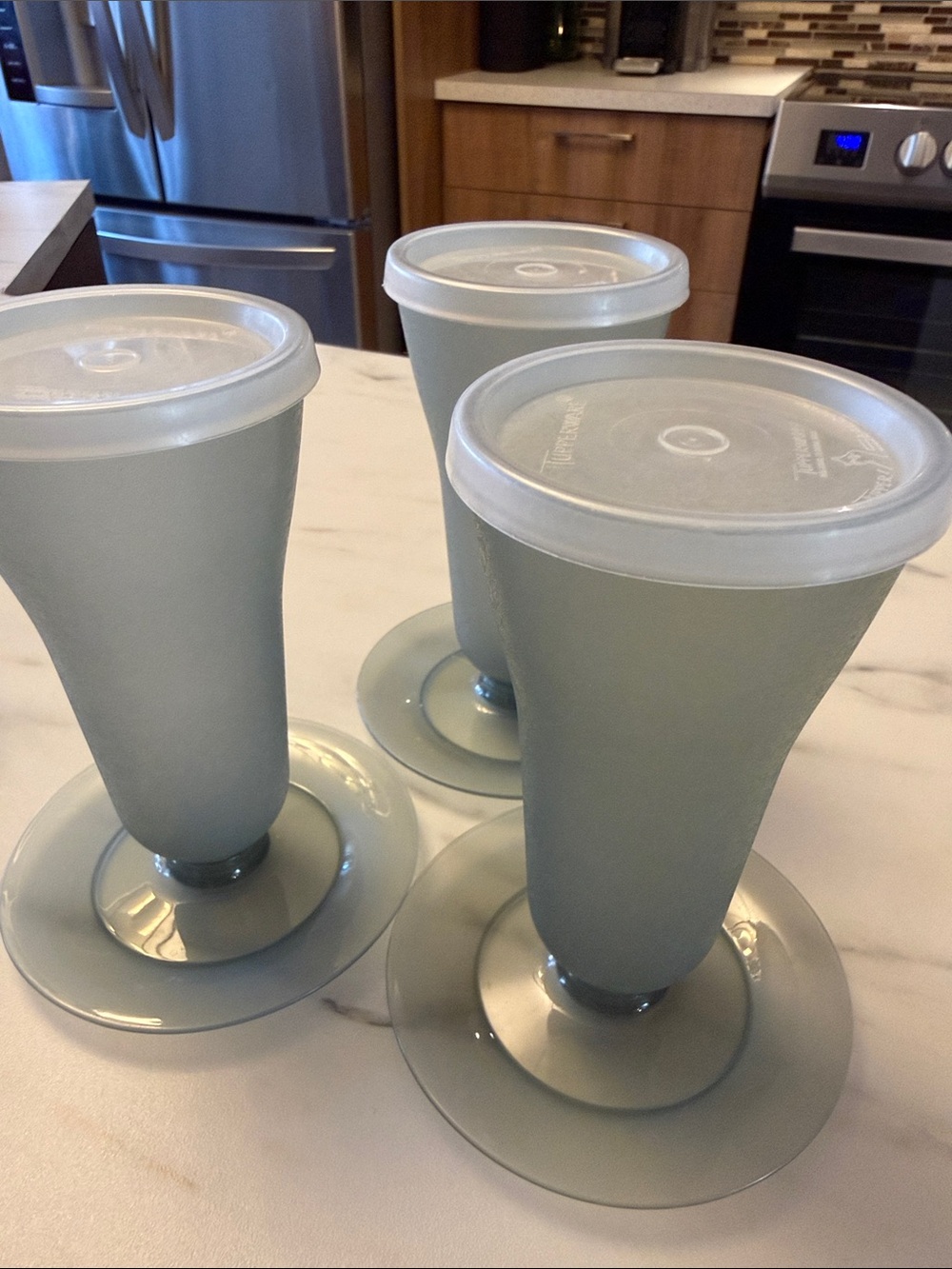 Tupperware - Set of Three Parfait cups